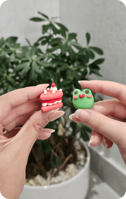 Tiny playdough sculptures